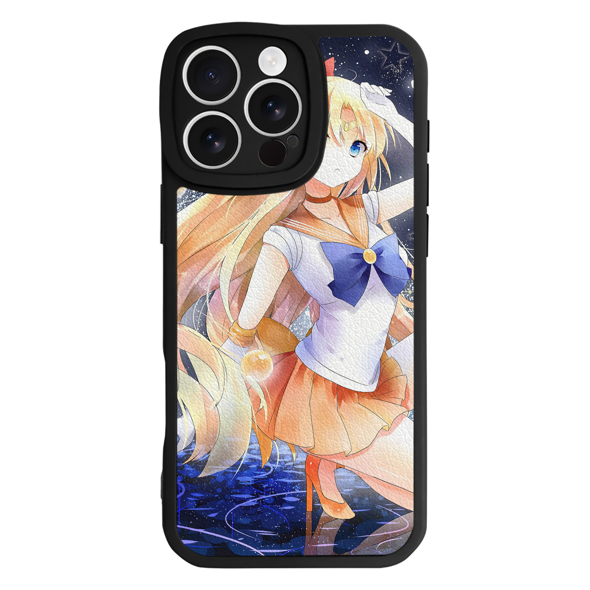 （画像用） 美少女戦士セーラームーン Sailor Moon 【iPhone 16シリーズ対応】シリコンスマホケース（レザー調） 材質：シリコン
